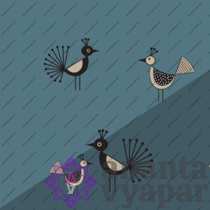 Download Stylized bird wall Painting background